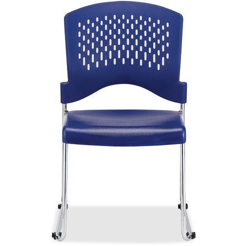 Chair, Stack, Perforated/Square Back, 18" x 23" x 34", BE 4/CT