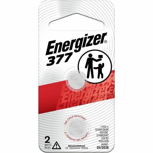 Battery, 1.5V, 377 2/PK