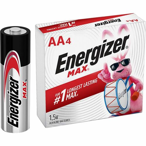 Battery, Black, Max AA, Energizer 4/PK