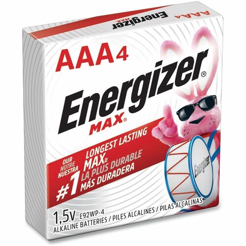 Battery, Black, Max AAA, Energizer 4/PK