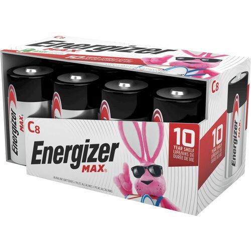 Battery, Alkaline, C, Energizer 8/PK