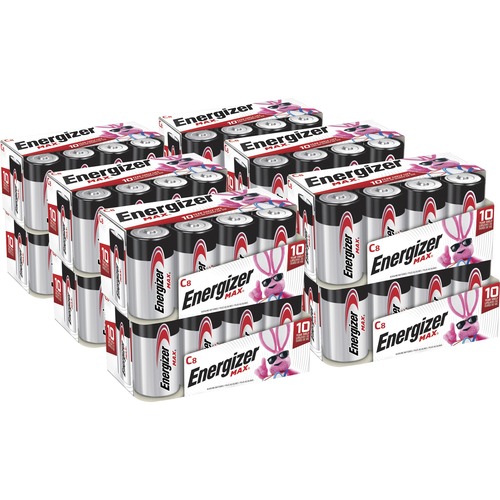 Battery, Alkaline, C, Energizer, 8/PK 12/CT