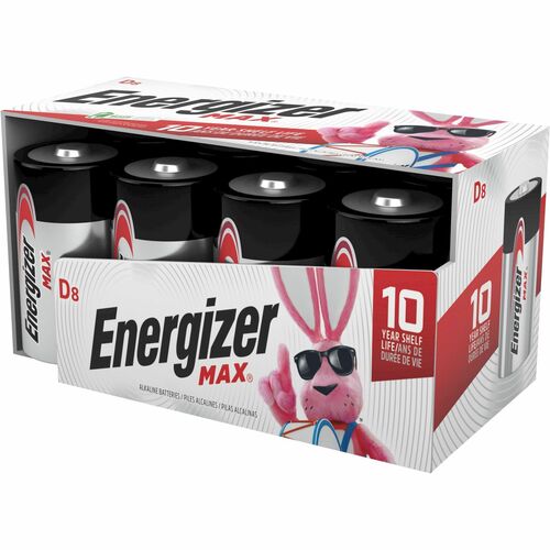 Battery, Alkaline, D, Engzr 8/PK