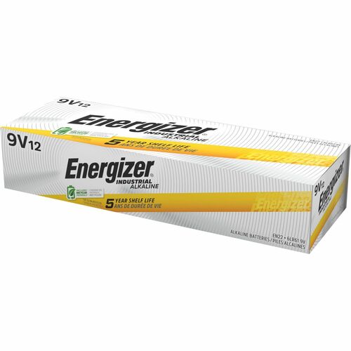Battery, Alkaline, Industrial, 9V 12/BX