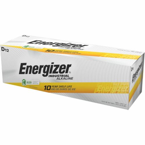 Battery, Alkaline, Industrial, D, 12/PK 6/CT