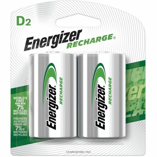 Battery, Rechargeable, D 2/PK