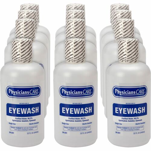 Eyewash, Bottle, 32 Oz 12/CT
