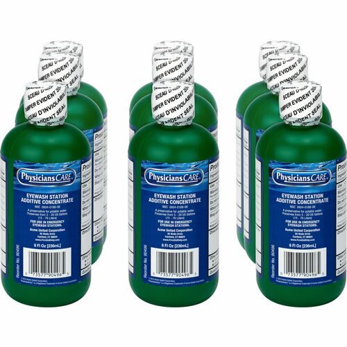 Eyewash Additive, Concentrate, 8 oz, Cl 12/CT