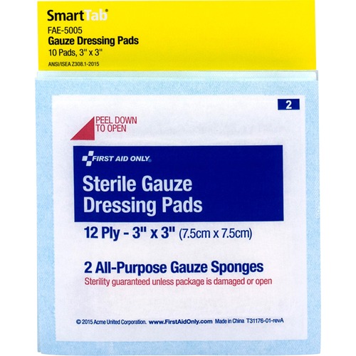 Pads, Gauze, 3" x 3" 5/PK