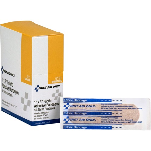 Bandages, Fabric, 1 X 3 50/BX