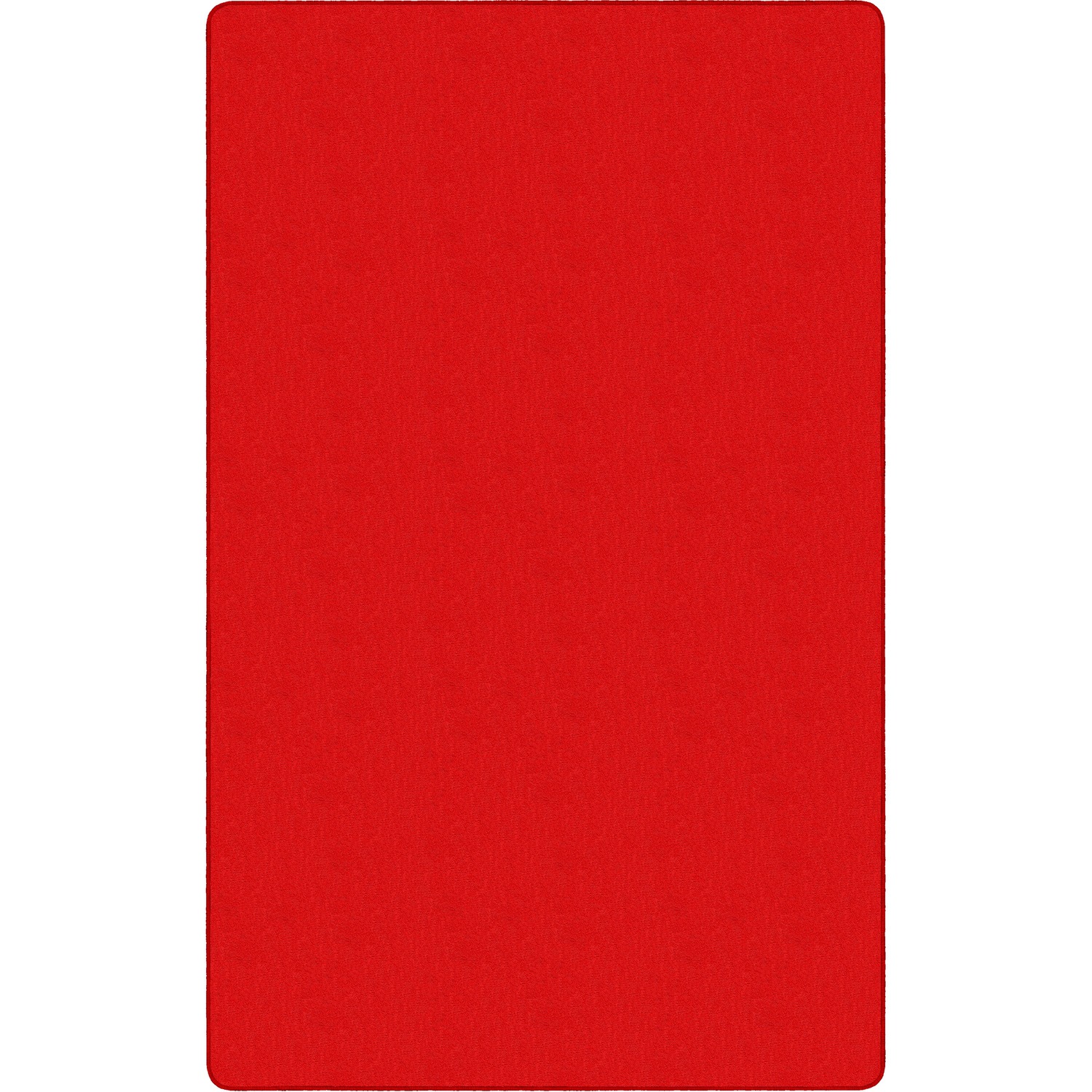 Rug, Rectangle, Solid Color, 4'x6', Rowdy Red