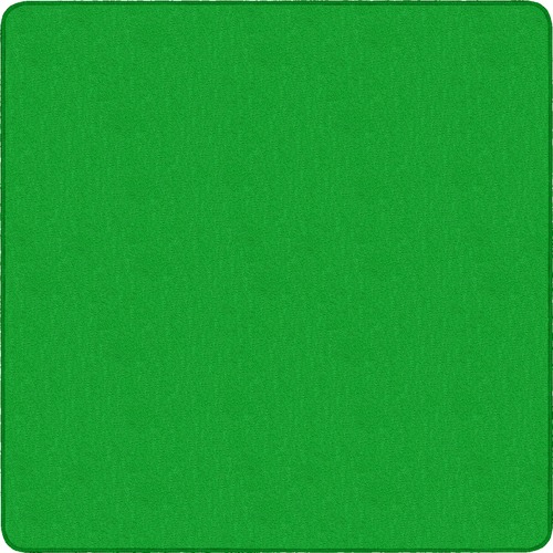 Rug, Square, Solid Color, 6'x6', Lime Green