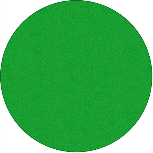 Rug, Solid Color, 6' Round, Lime Green