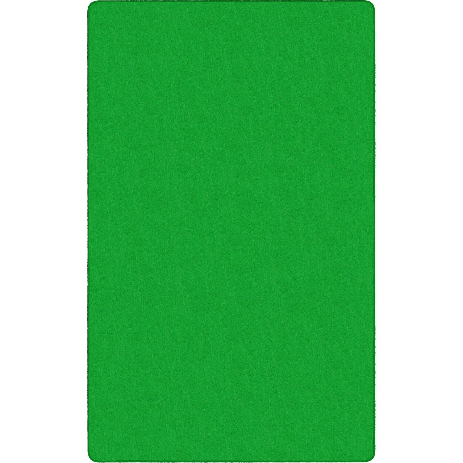 Rug, Rectangle, Solid Color, 6'x9', Lime Green