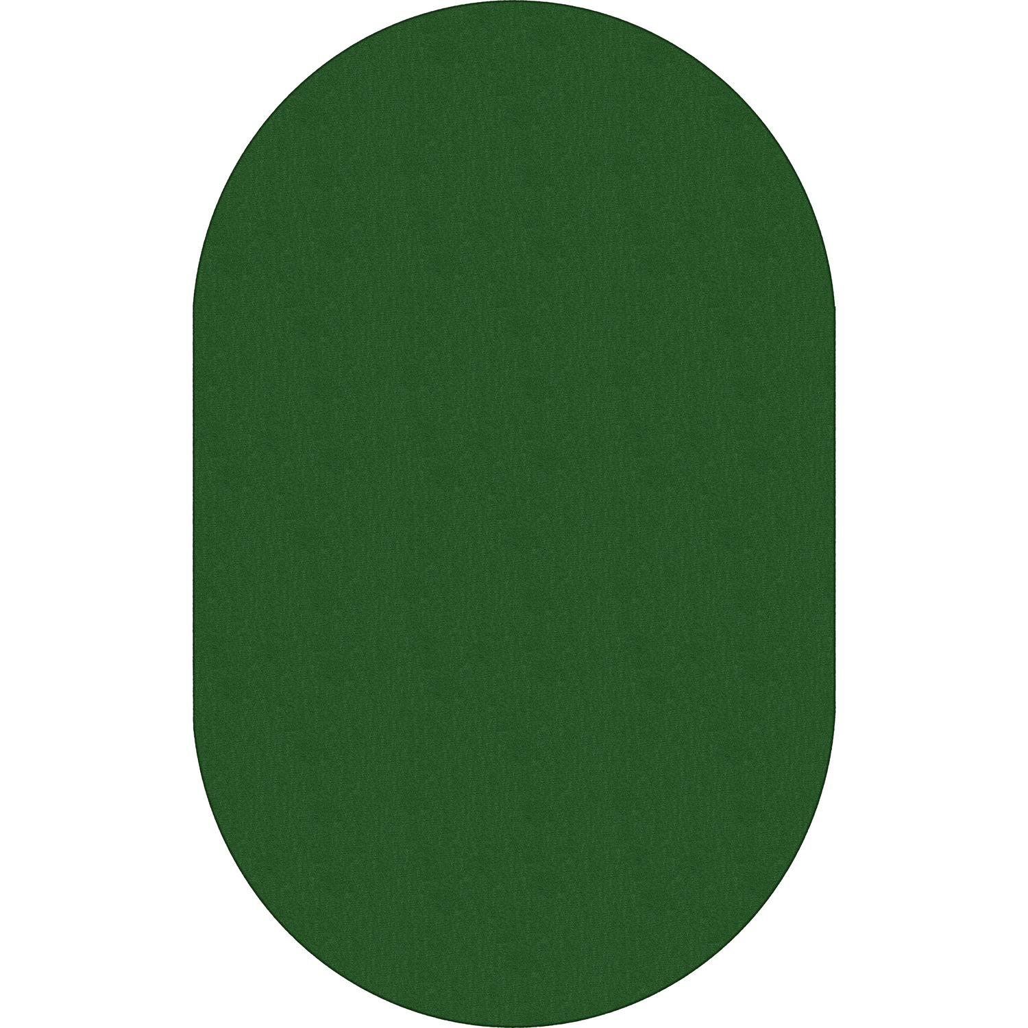 Solids Traditional Rub, Oval, 7'6"x12', Oval, Green