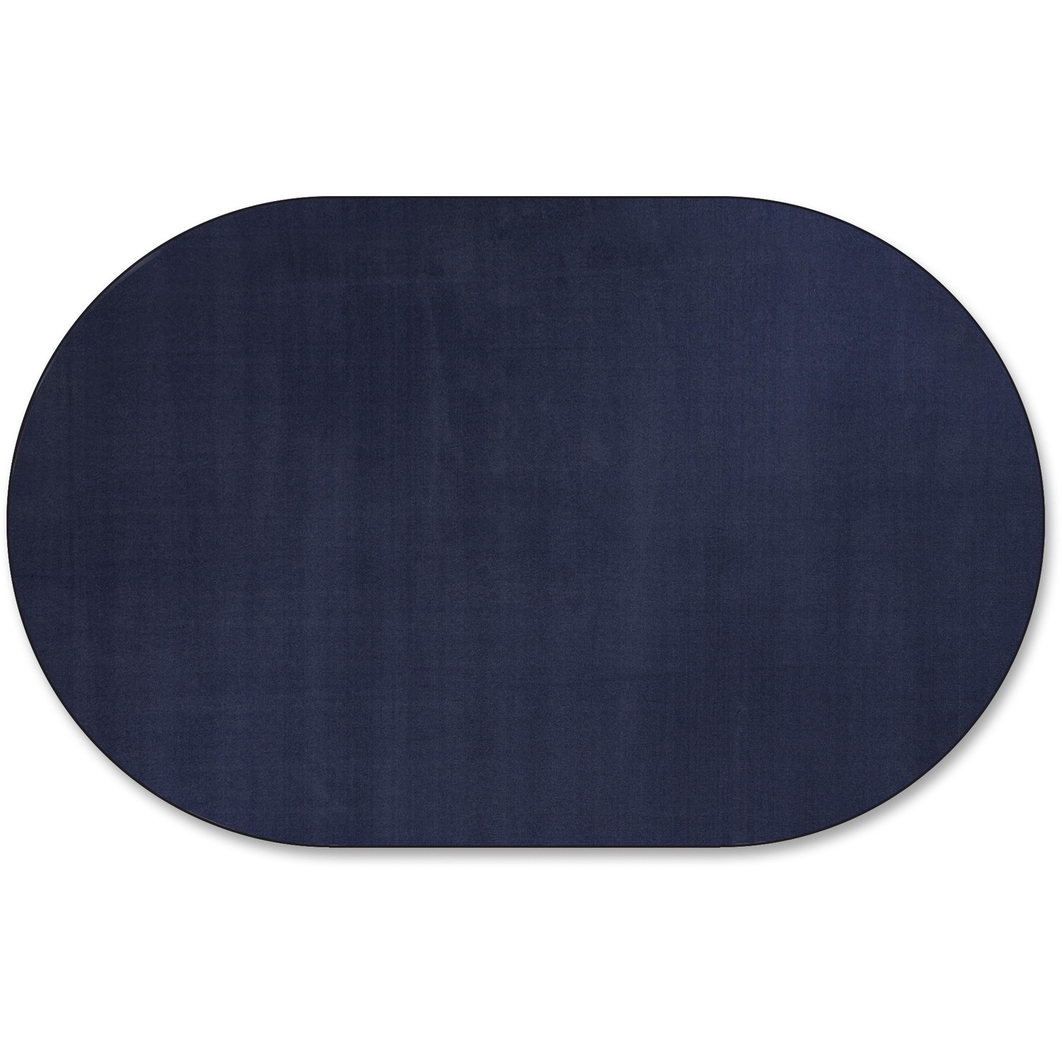 Solids Traditional Rub, Oval, 7'6" x 12', Oval, Navy