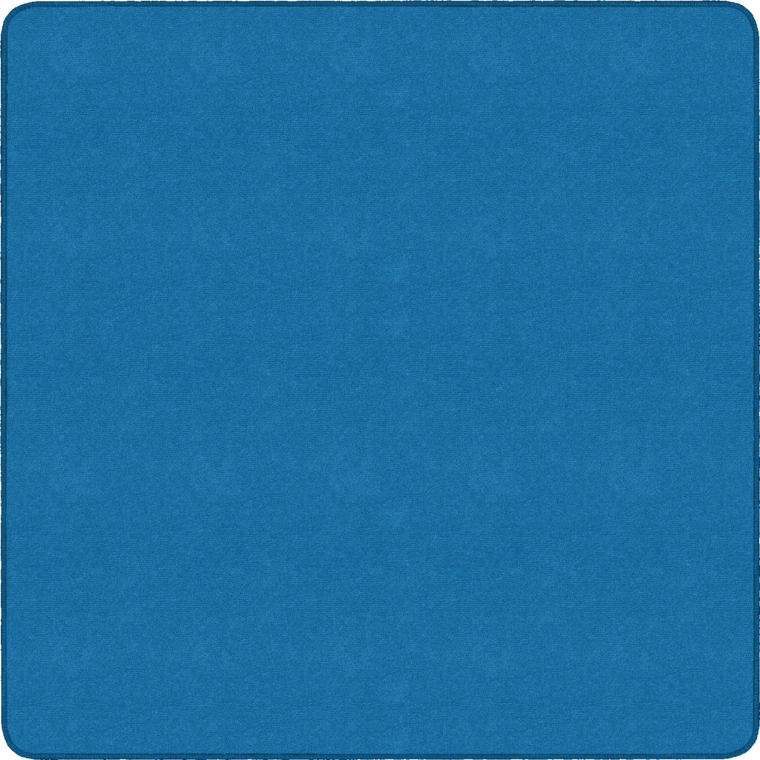 Rug, Square, Solid Color, 6' x 6', Blue Bird