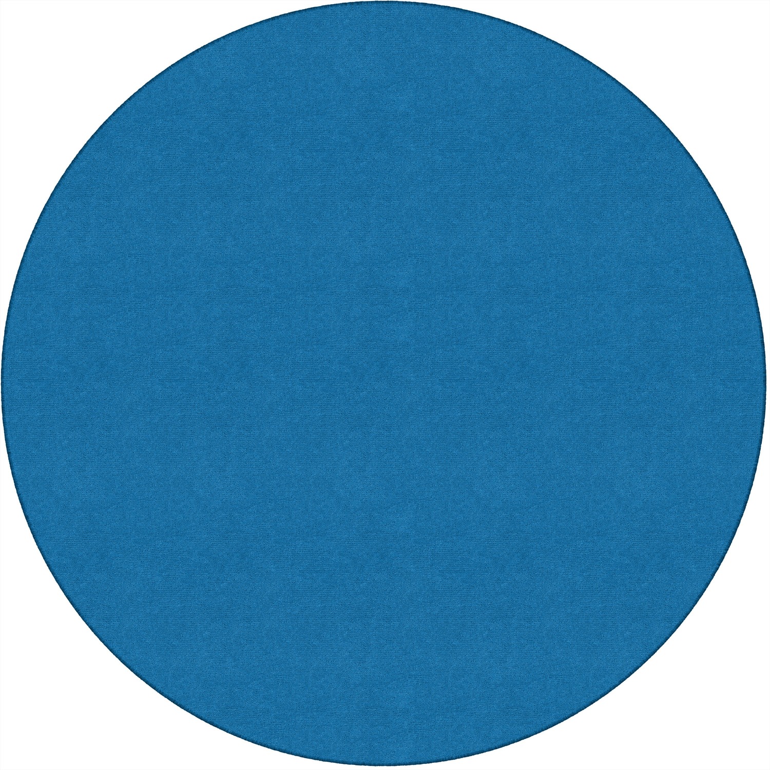 Rug, Solid Color, 6' Round, Blue Bird