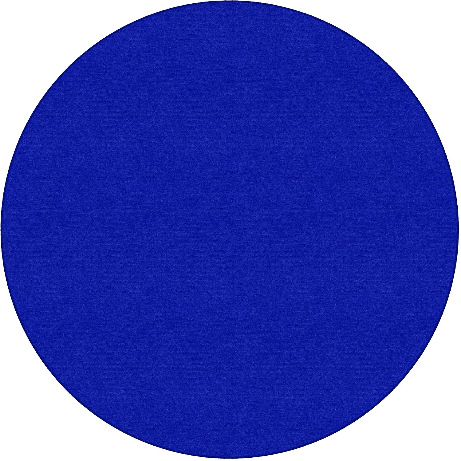Rug, Solid Color, 6' Round, Royal Blue