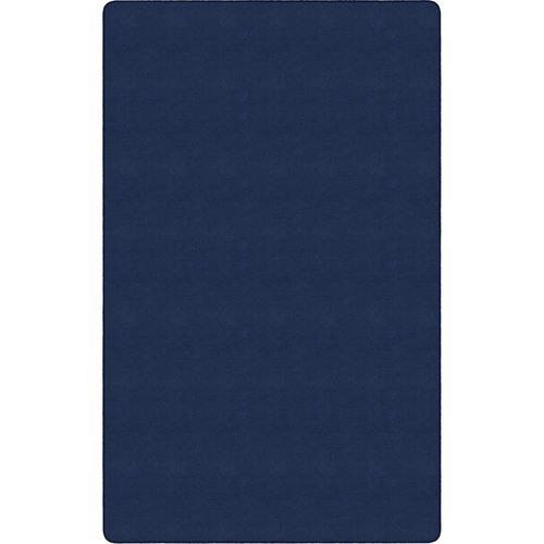 Rug, Rectangle, Solid Color, 6'x9', Navy