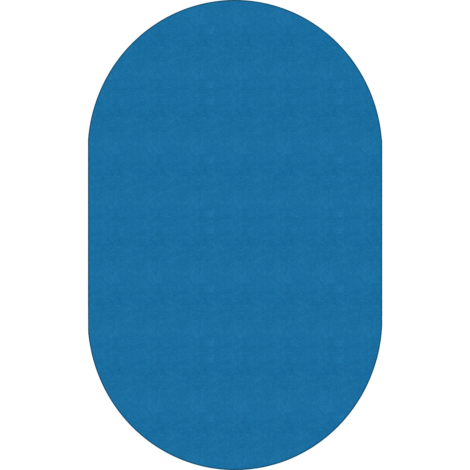Rug, Oval, Solid Color, 7'6"x12', Blue Bird