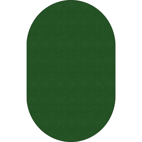Rug, Oval, Solid Color, 7'6"x12', Clover
