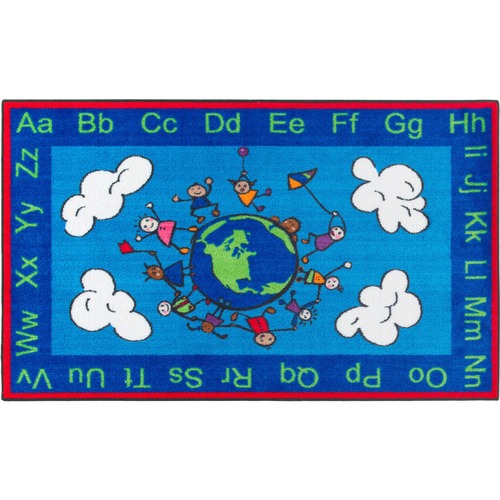 Rug, Happy World, 5' x 8', Rectangular