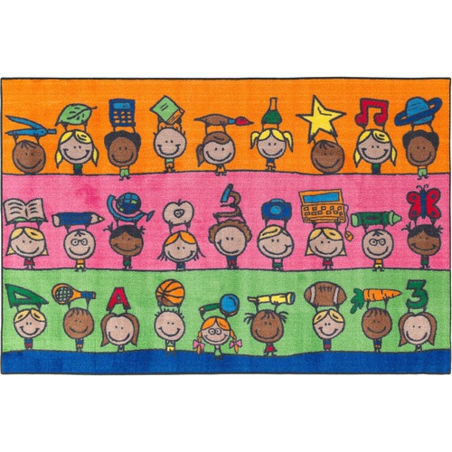Rug, Fun at School, 4' x 6', Rectangular