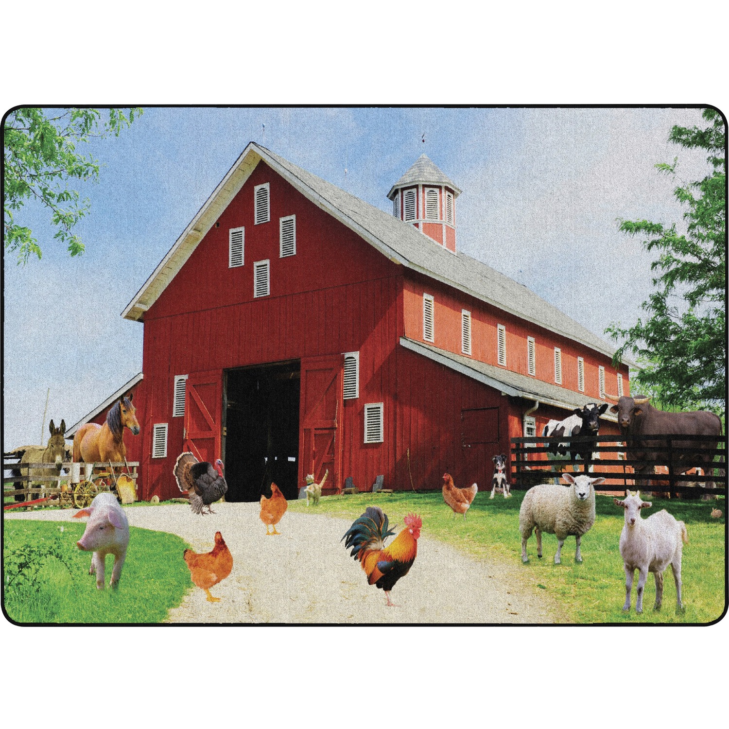 Rug, Barn Animals