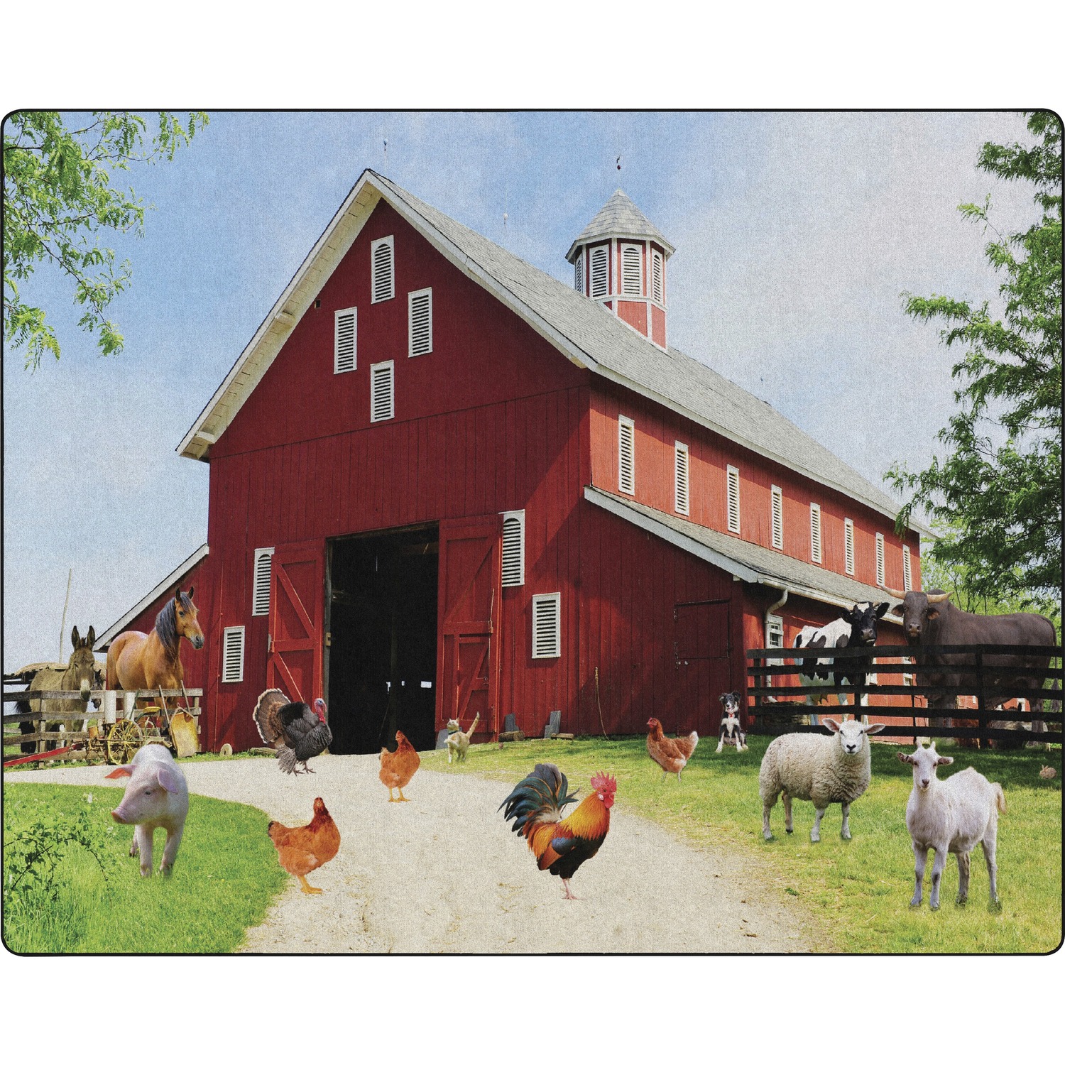 Rug, Barn Animals