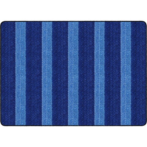 Rug, Stripes, Basketweave, Rectangle, 6'x8'4", Beige