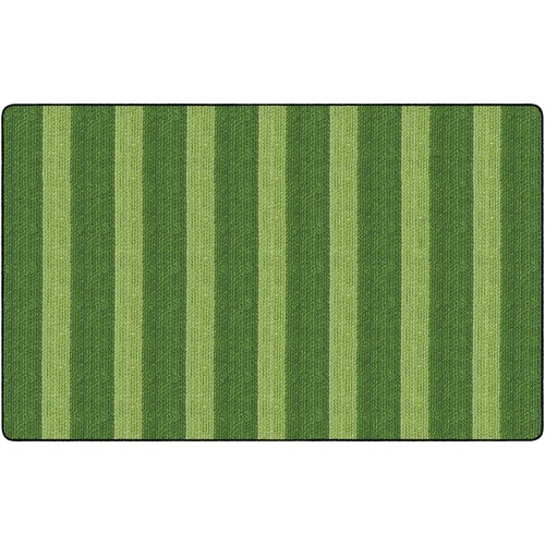 Rug, Stripes, Basketweave, Rectangle, 7'6" x 12', Green