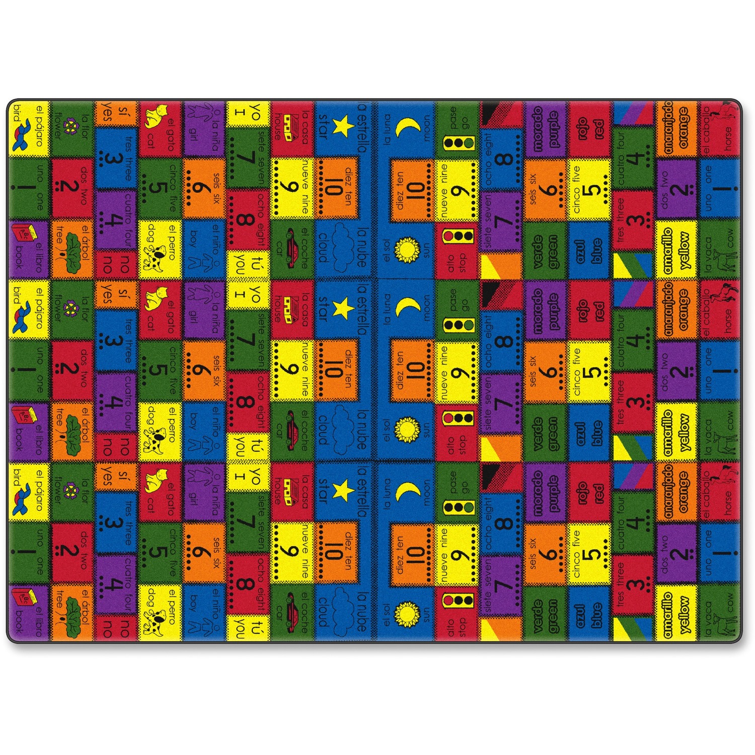 Rug, Bilingual, 12' X 12' Square