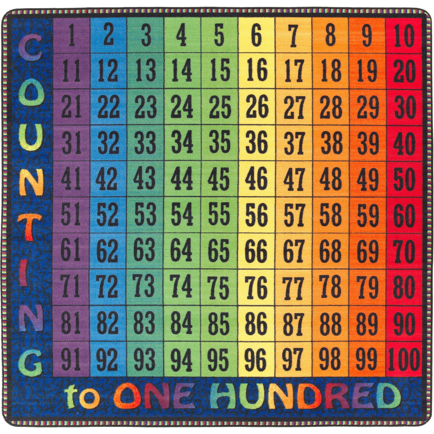 Rug, Counting to 100, 12' x 12'