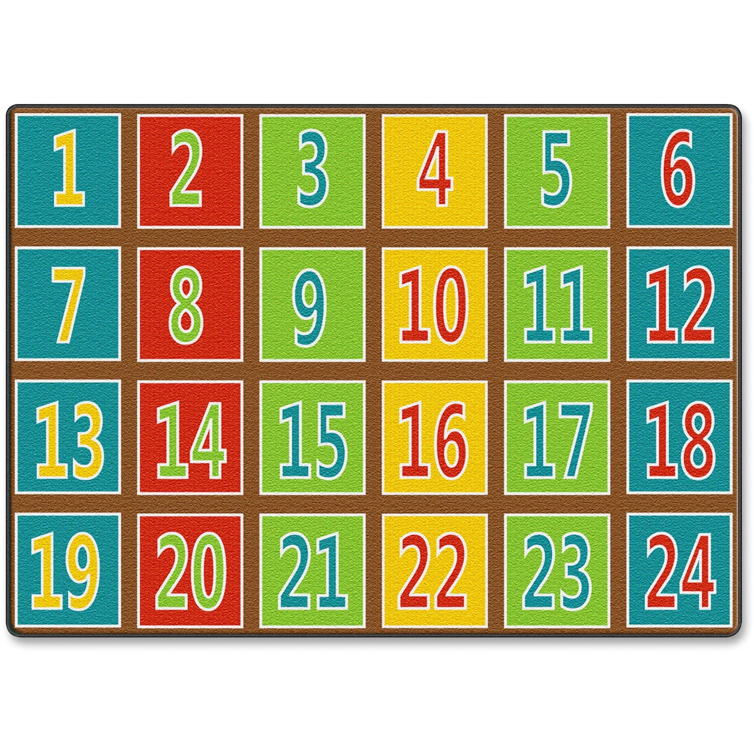 Rug, Number Rows, 6' x 8'4"