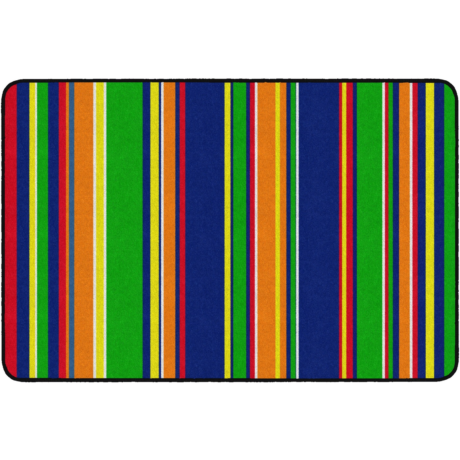 Rug, Stripes, Rectangle, 4' x 6', Primary