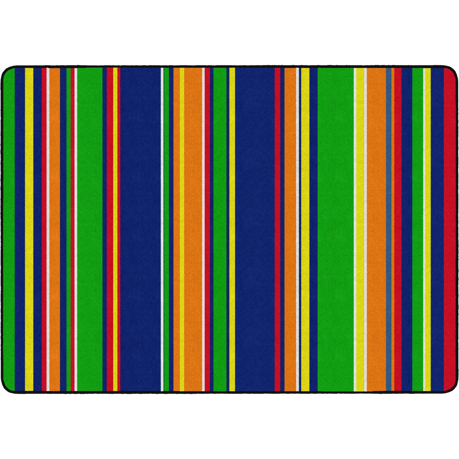 Rug, Stripes, Rectangle, 6'x8'4", Primary