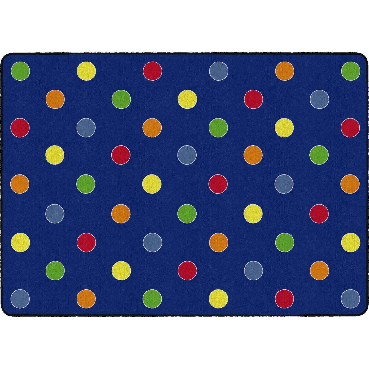 Rug, Dots, Rectangle, 6'x8'4", Primary