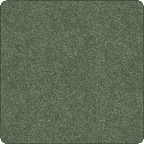 Rug, Square, Solid Color, Stain Resistant, 6'x6' Sage Green