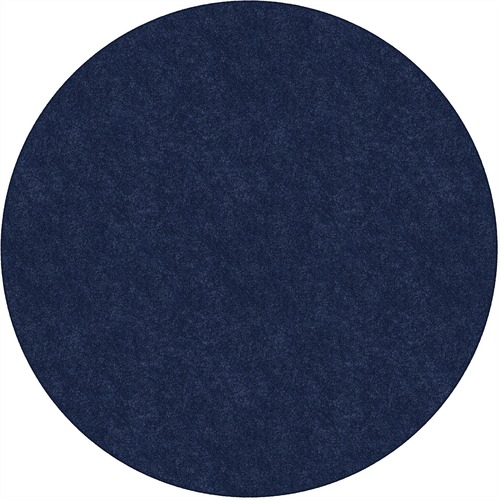 Rug, Solid Color, Stain Resistant, 6' Round, Navy