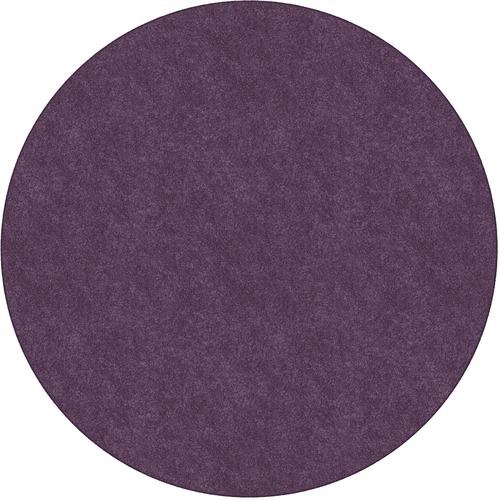 Rug, Solid Color, Stain Resistant, 6' Round, Pretty Purple