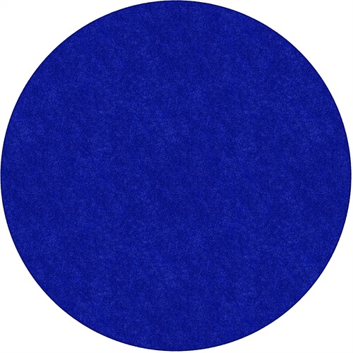Rug, Solid Color, Stain Resistant, 6' Round, Royal Blue