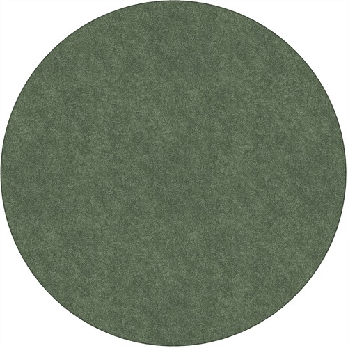 Rug, Solid Color, Stain Resistant, 6' Round, Sage Green