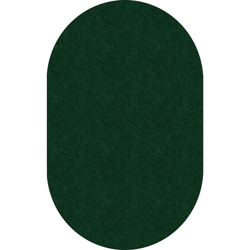 Rug, Oval, Solid Color, Stain Resistant, 7'6" x 12', EGN
