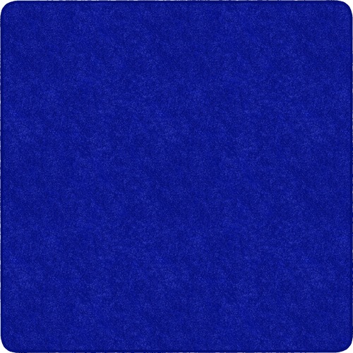 Rug, Square, Solid Color, Stain Resistant, 12'x12', Royal Blue