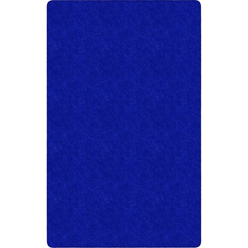 Rug, Rectangle, Solid Color, Stain Resistant, 12' x 15', Royal Blue
