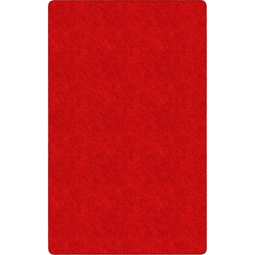 Rug, Rectangle, Solid Color, Stain Resistant, 12' x 15', Rowdy Red