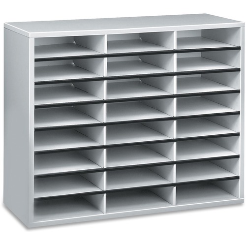 Organizer, Lit, 24 Compact, Letter, Gray