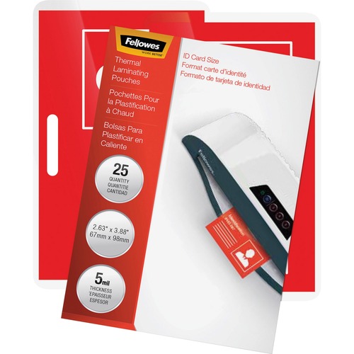 Pouch, Laminate, ID Badge, 5ML 25/PK