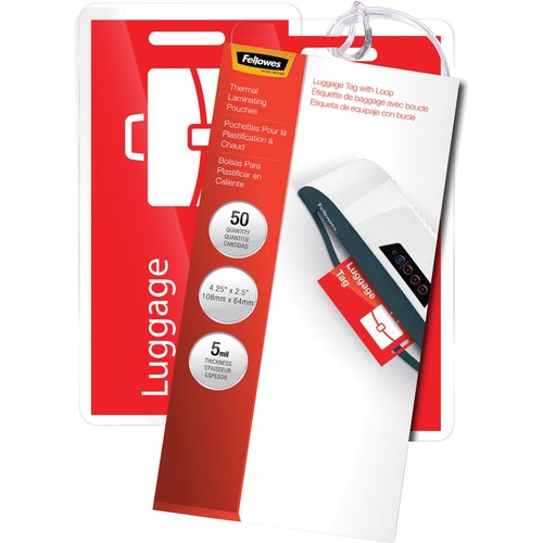 Pouch, Laminate, With Tags, Clear 50/PK